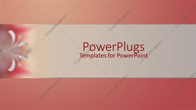  Presentation with band - Gradient background of rose color with gray band on middle