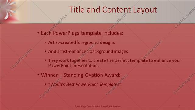 Title and Content presentation slide layout