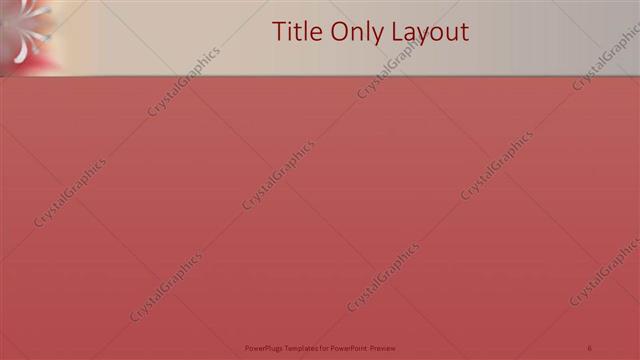 Title Only presentation slide layout