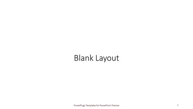 Blank presentation slide layout