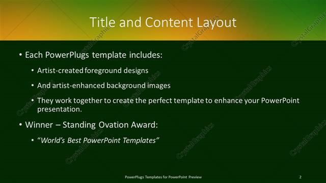 Title and Content presentation slide layout
