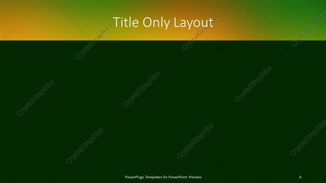 Title Only presentation slide layout