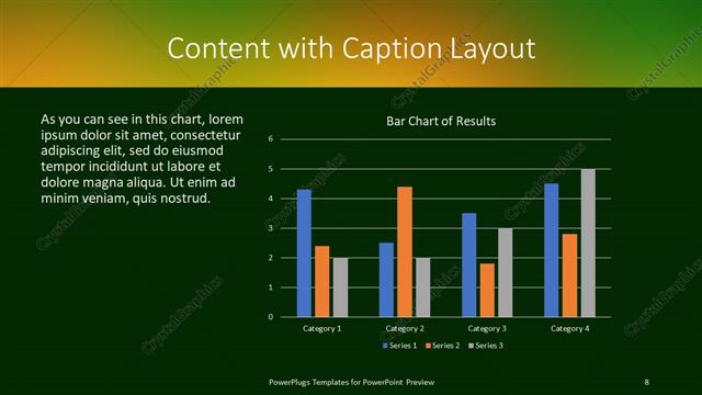 Content with Caption presentation slide layout