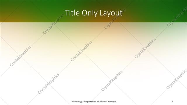 Title Only presentation slide layout