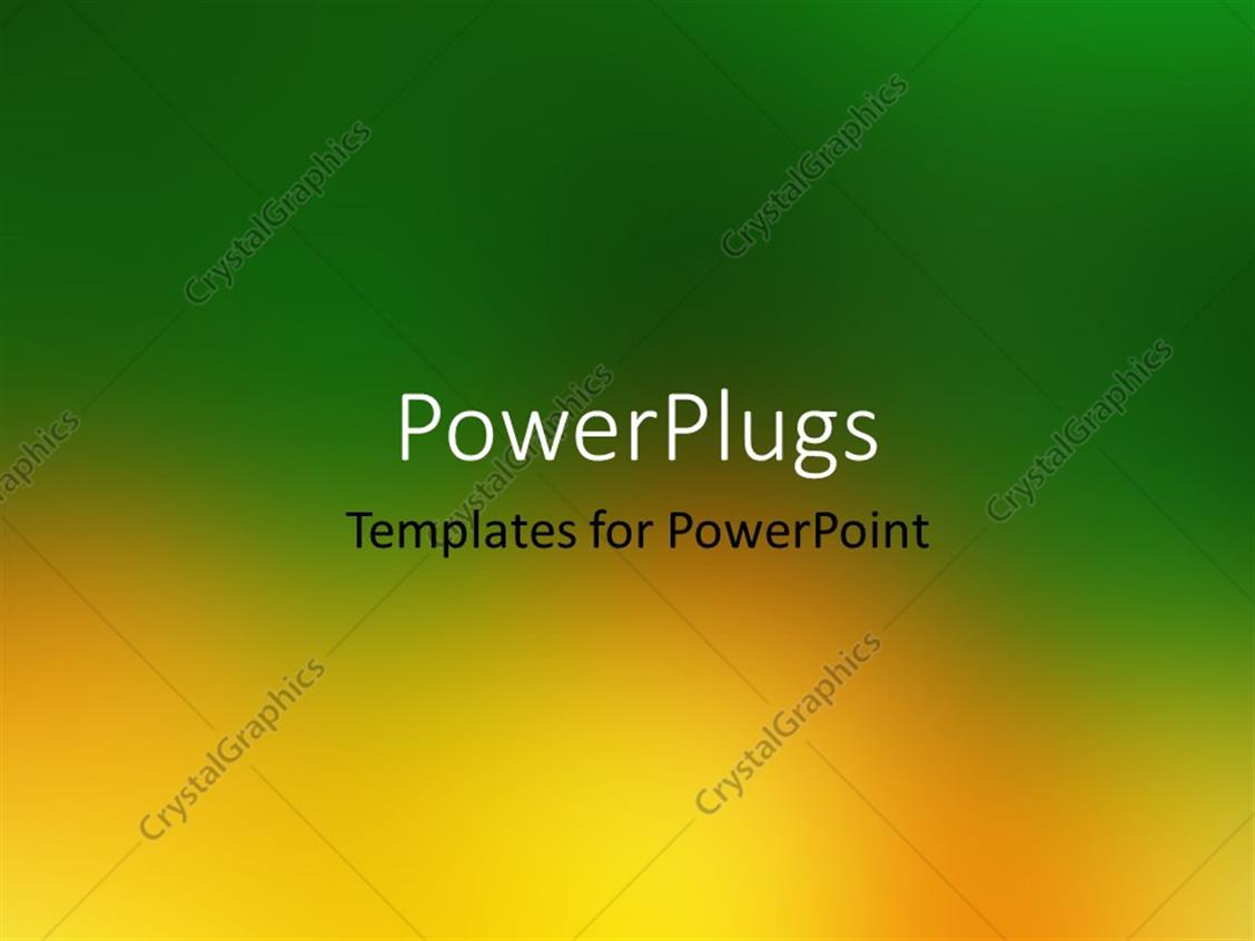 PowerPoint Template Gradient blur background, abstract soft green and