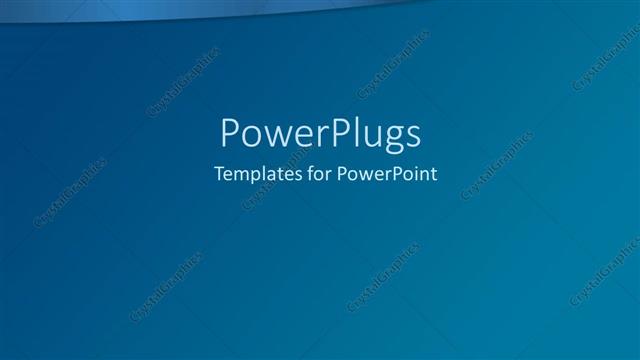  Presentation with teal - Gradient teal blue background with shining curved band on top