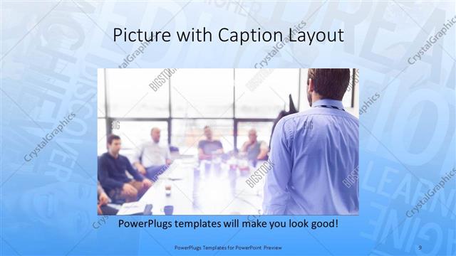 Picture with Caption presentation slide layout