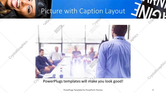 Picture with Caption presentation slide layout