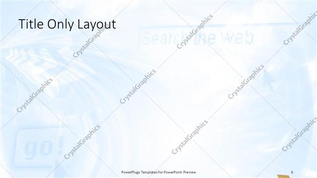 Title Only presentation slide layout