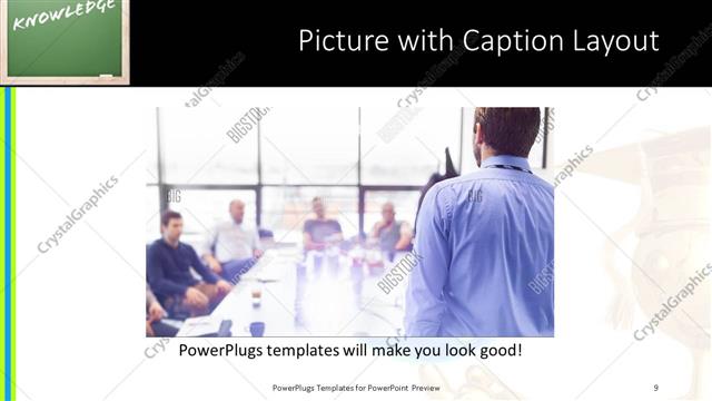 Picture with Caption presentation slide layout