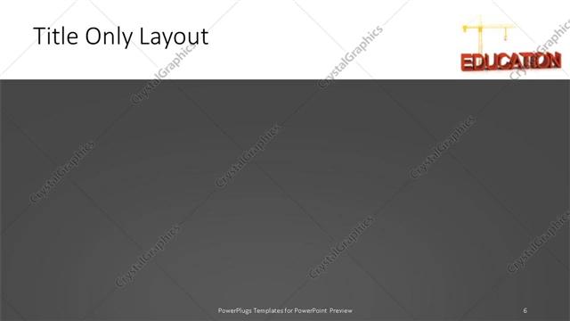 Title Only presentation slide layout