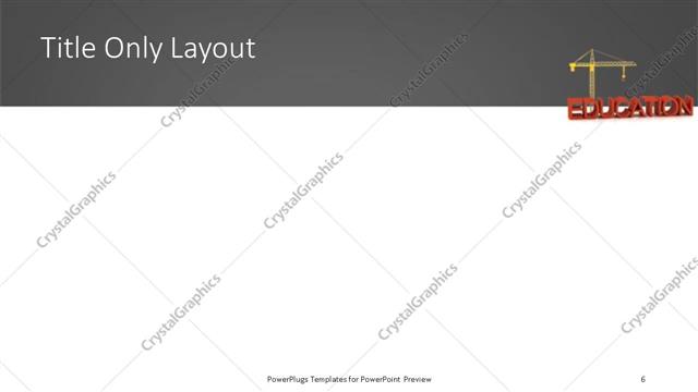 Title Only presentation slide layout