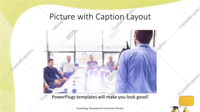 Picture with Caption presentation slide layout