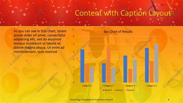 Content with Caption presentation slide layout