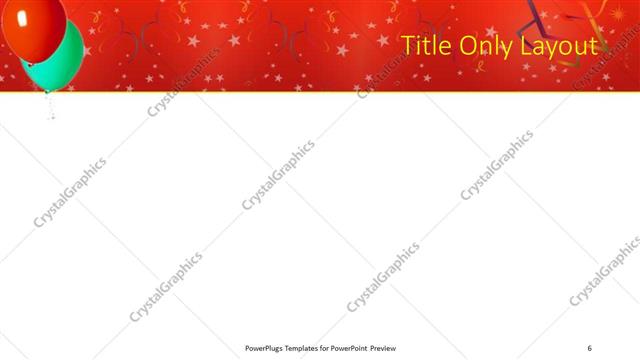 Title Only presentation slide layout