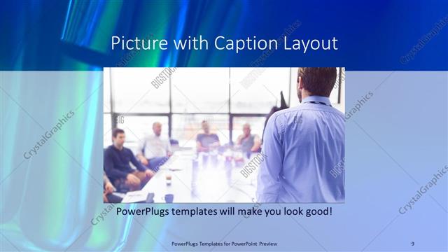 Picture with Caption presentation slide layout