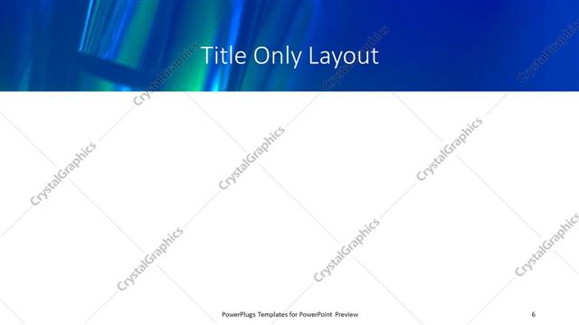 Title Only presentation slide layout