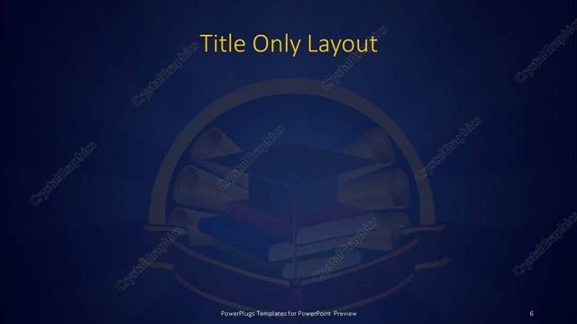 Title Only presentation slide layout