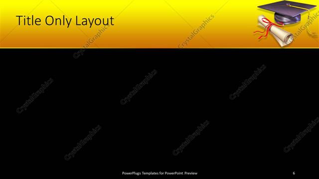 Title Only presentation slide layout