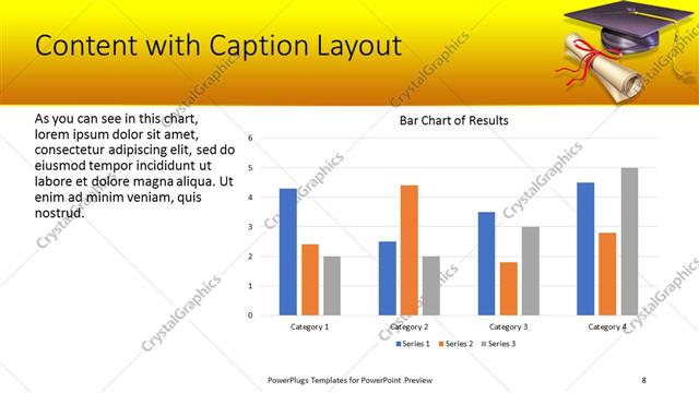 Content with Caption presentation slide layout
