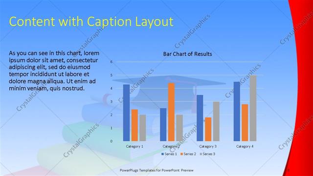 Content with Caption presentation slide layout