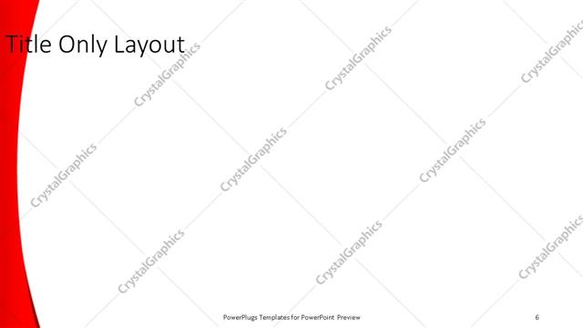 Title Only presentation slide layout