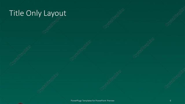 Title Only presentation slide layout