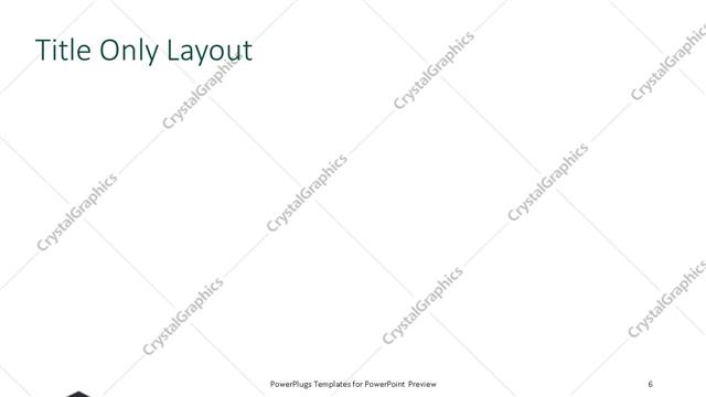 Title Only presentation slide layout