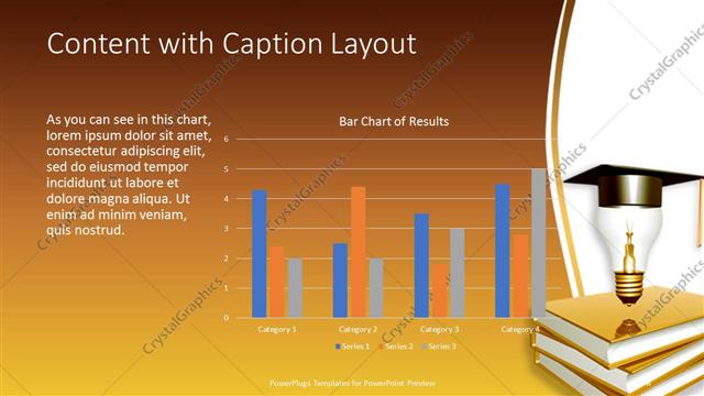 Content with Caption presentation slide layout