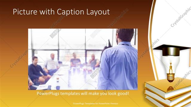 Picture with Caption presentation slide layout