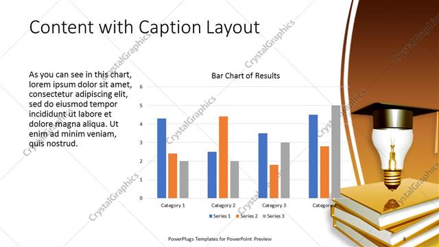 Content with Caption presentation slide layout