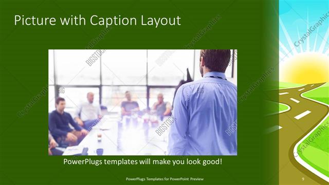 Picture with Caption presentation slide layout