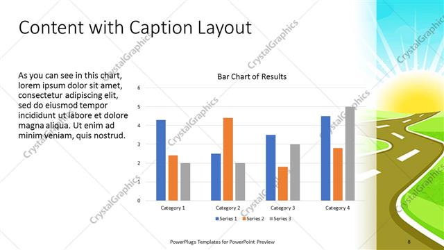 Content with Caption presentation slide layout