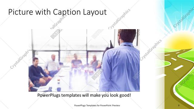 Picture with Caption presentation slide layout
