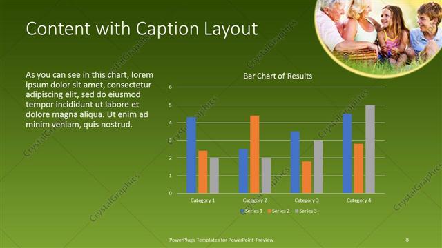 Content with Caption presentation slide layout
