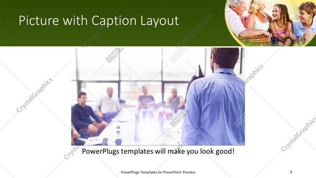 Picture with Caption presentation slide layout