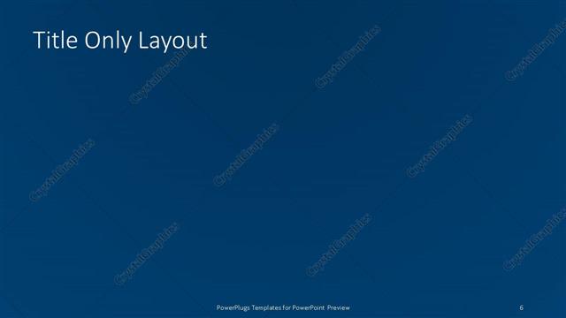 Title Only presentation slide layout