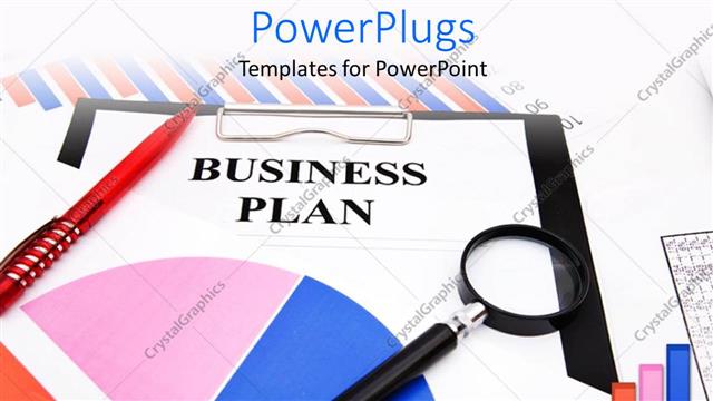  Presentation with words - A graph and a paper with a text that spell out the words 