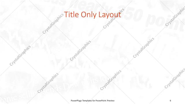 Title Only presentation slide layout