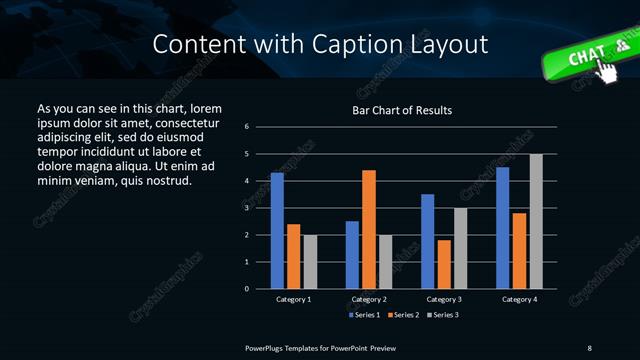 Content with Caption presentation slide layout