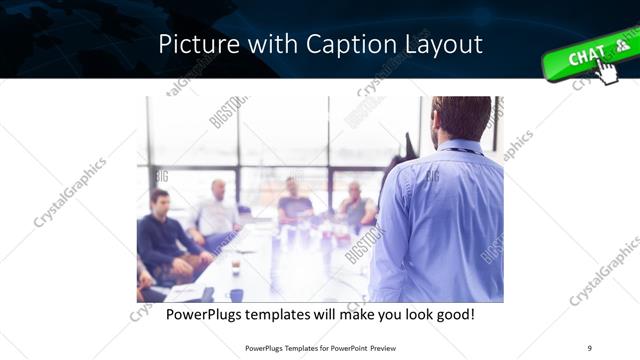 Picture with Caption presentation slide layout