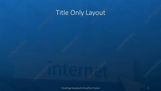 Title Only presentation slide layout