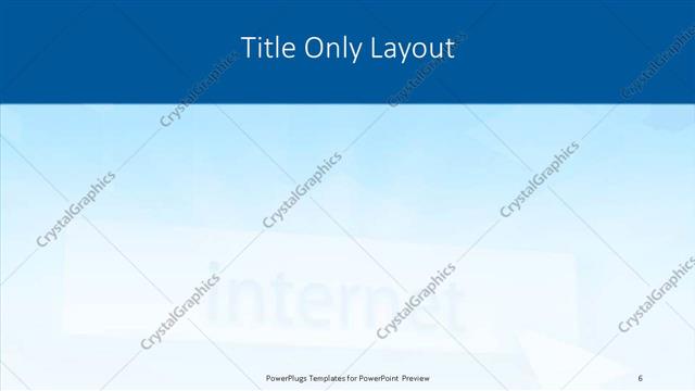 Title Only presentation slide layout