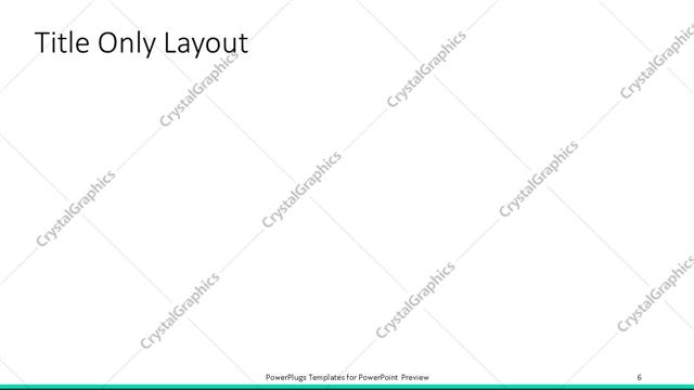 Title Only presentation slide layout