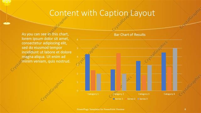 Content with Caption presentation slide layout