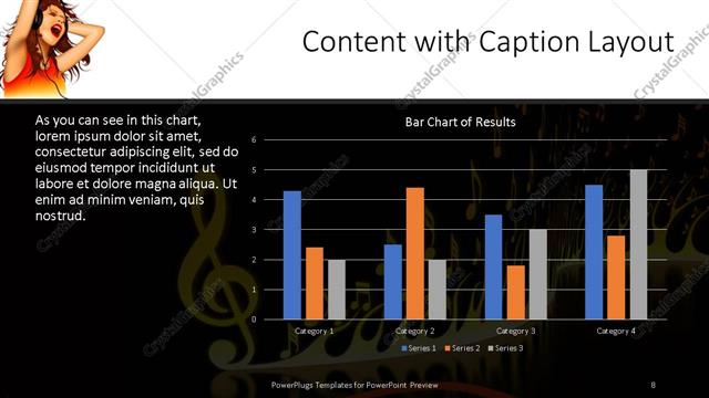 Content with Caption presentation slide layout
