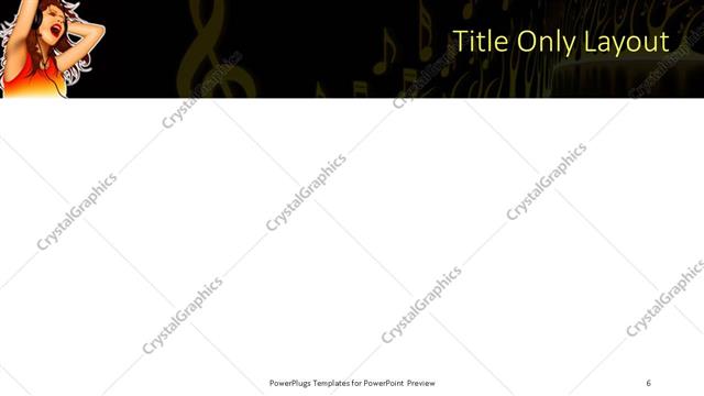 Title Only presentation slide layout