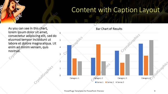 Content with Caption presentation slide layout
