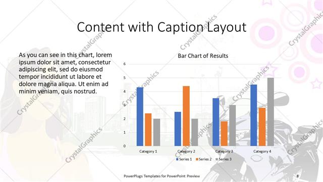 Content with Caption presentation slide layout