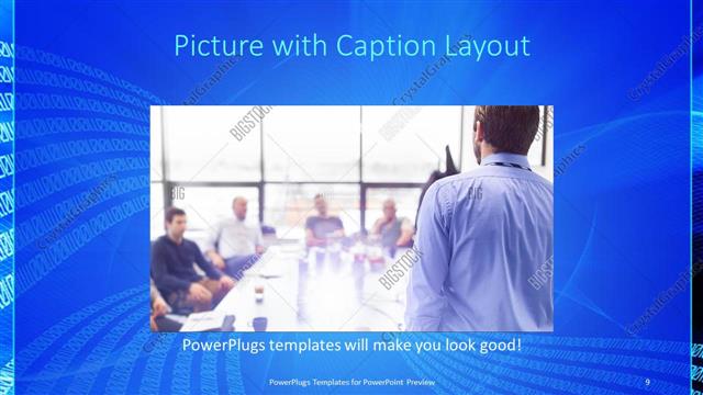 Picture with Caption presentation slide layout